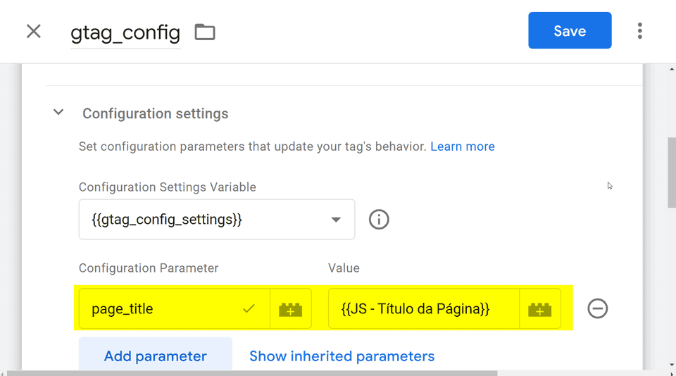 Eventos modo Preview do GTM guia Variables