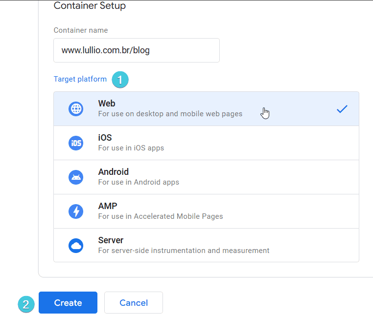 Terceiro passo - Instalar o GTM